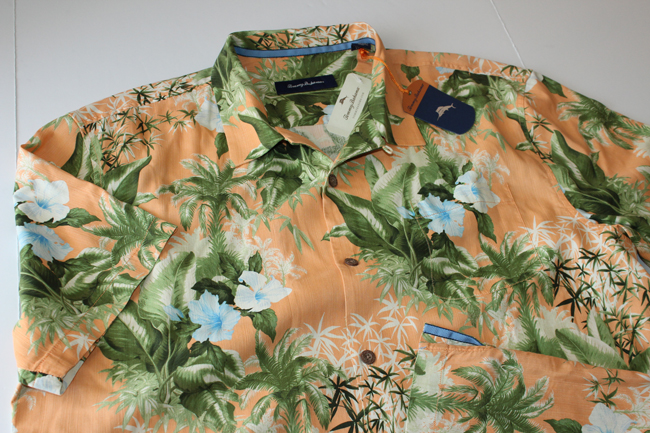 Tommy Bahama Corfu Jungle 100/% Silk Camp Shirt Mens 2XB NWT $148 Satsuma Floral